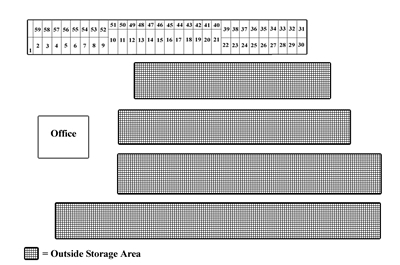 Hilton Storage - Storage Area Layout Graphic